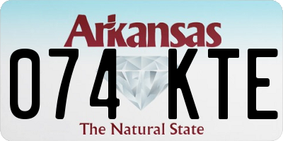 AR license plate 074KTE