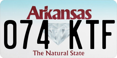 AR license plate 074KTF