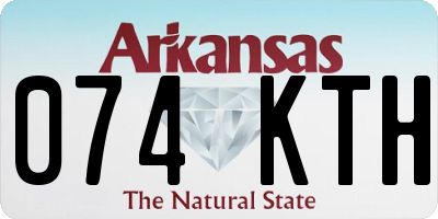 AR license plate 074KTH