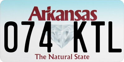 AR license plate 074KTL