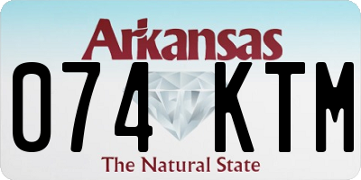 AR license plate 074KTM