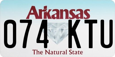 AR license plate 074KTU