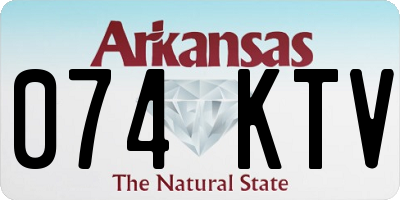 AR license plate 074KTV