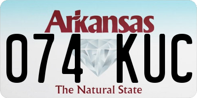 AR license plate 074KUC