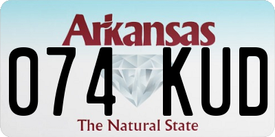 AR license plate 074KUD