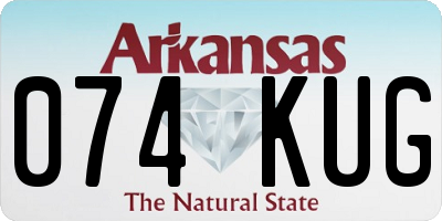 AR license plate 074KUG