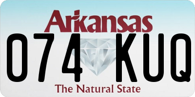AR license plate 074KUQ