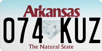 AR license plate 074KUZ