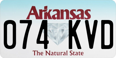 AR license plate 074KVD