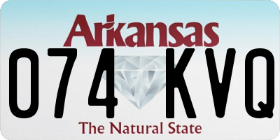 AR license plate 074KVQ
