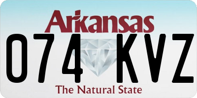 AR license plate 074KVZ