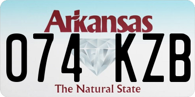 AR license plate 074KZB