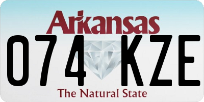 AR license plate 074KZE