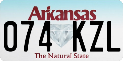 AR license plate 074KZL