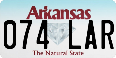 AR license plate 074LAR