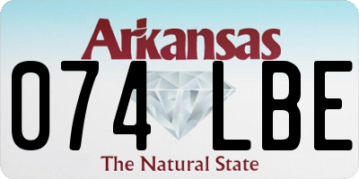AR license plate 074LBE