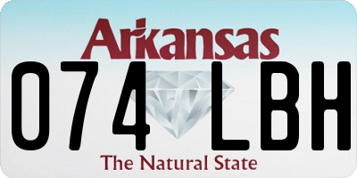 AR license plate 074LBH