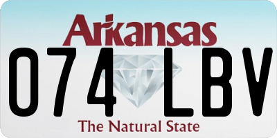 AR license plate 074LBV