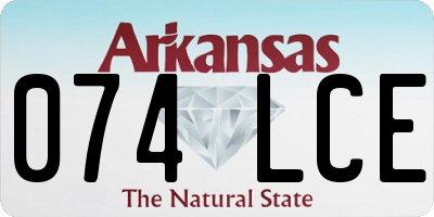 AR license plate 074LCE