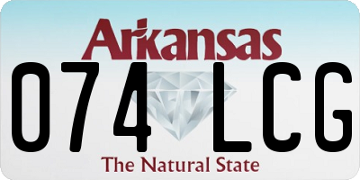 AR license plate 074LCG