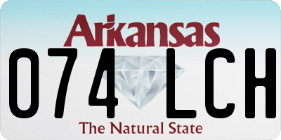 AR license plate 074LCH