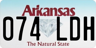 AR license plate 074LDH