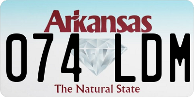 AR license plate 074LDM