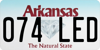 AR license plate 074LED