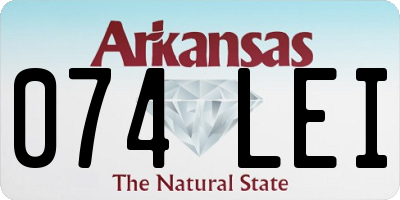 AR license plate 074LEI