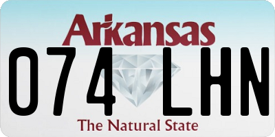 AR license plate 074LHN