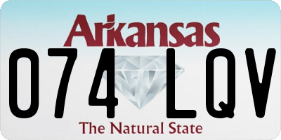 AR license plate 074LQV