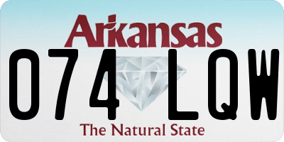 AR license plate 074LQW