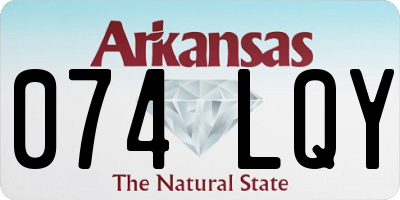 AR license plate 074LQY