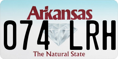AR license plate 074LRH