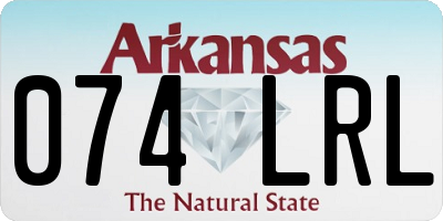 AR license plate 074LRL