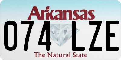 AR license plate 074LZE