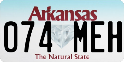 AR license plate 074MEH