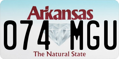 AR license plate 074MGU