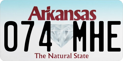 AR license plate 074MHE