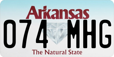AR license plate 074MHG