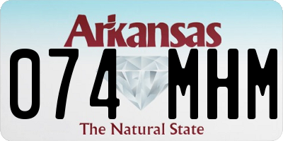 AR license plate 074MHM