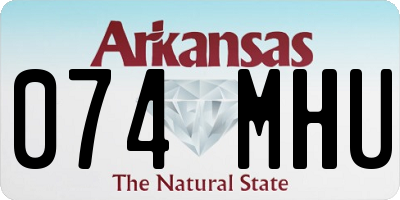 AR license plate 074MHU