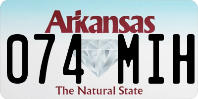 AR license plate 074MIH