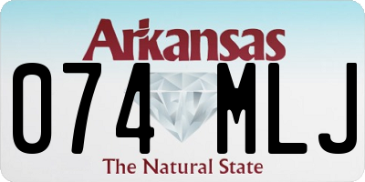 AR license plate 074MLJ