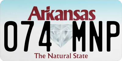 AR license plate 074MNP