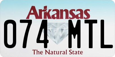 AR license plate 074MTL