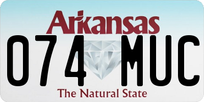 AR license plate 074MUC