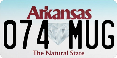 AR license plate 074MUG