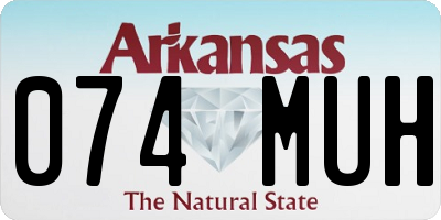 AR license plate 074MUH