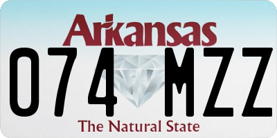 AR license plate 074MZZ